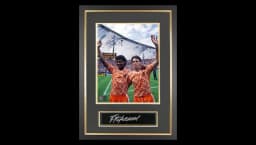 Frank Rijkaard Signed Plaque and Photo Frame: EURO 1988 Winner