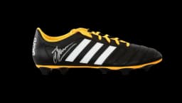 Dennis Bergkamp Signed Black & Yellow Gloro Boot