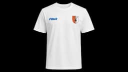 Inspired by ’81 Ыhirt Wit - Blue/White/Orange