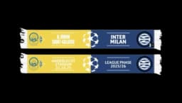RUSG VS Inter Milan Scarf - Yellow/Blue/White