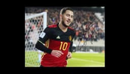 Eden Hazard Signed Belgium Photo: Red Devil