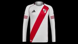 Authentic River Plate Home Jersey 25/26 Long Sleeve - White/Red/Black