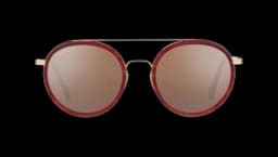 Geary - Red Streacky Acetate with Bold Gold/Mineral Polarized Drivers Gold Cat 3 to 3
