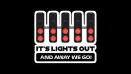 It's Lights Out and Away We Go! Sticker
