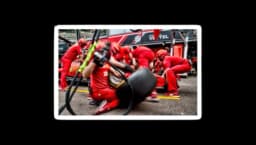 Formula 1 Ferrari Pit Stop Sticker