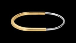 Narrow Bangle - Yellow/White Gold