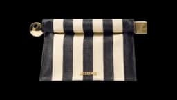Rond Carré Clutch Bag - Beige/Black