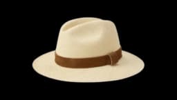 Woven Suede-Band Fedora Hat