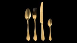 24-Piece Cutlery Set Vintage Gold
