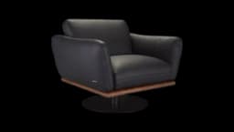 Envergure Swivel Armchair - Black
