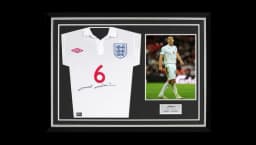 John Terry Front Signed England Home Shirt Home Shirt In Hero Frame: Option 1
