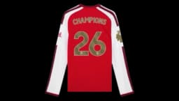 Premier League Champions Long Sleeved Home Shirt - Red/White/Gold