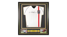 Wayne Rooney Official World Cup Front Signed & Framed England 2002 Home Shirt