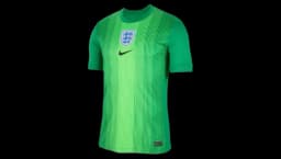 England Lionesses Goalkeeper Stadium Shirt 2025 - Green/Black/Blue/White