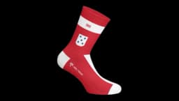 Red 1989 Heel Tread Socks