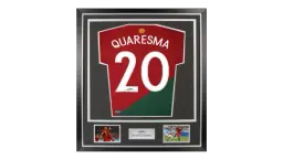 Ricardo Quaresma Back Signed Portugal Modern Home Shirt In Classic Frame