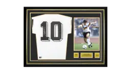 Lothar Matthaus Official World Cup Back Signed & Hero Framed Modern Germany Home Shirt