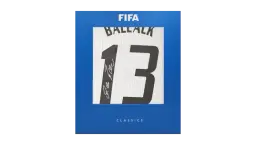 Michael Ballack Official World Cup Back Signed Germany Anniversary Shirt In Deluxe Packaging