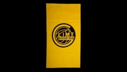 FC Logo Beach Towel - Black/Yellow