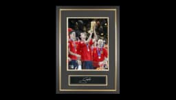 Sergio Busquets Official 2010 World Cup Signed Plaque & Photo Frame: World Champion