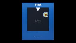 Kenny Dalglish Official  World Cup Front Signed Scotland Retro Shirt In Deluxe Packaging