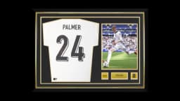 Cole Palmer Official 2026 World Cup Back Signed & Hero Framed England 2024 Home Shirt