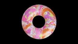 Print Inflatable Pool Float - Multicolor