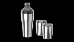 Cocktail Shaker + Rocks Bundle