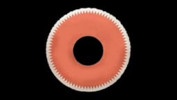 Spike-Print Pool Ring - Terracotta