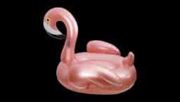 Inflatable Flamingo Pool Float - Rose Gold