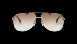 Sky Palladium-Coloured Metal Sunglasses - Brown