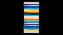 Summer Lovers Sunset Striped-Embroidered Towel