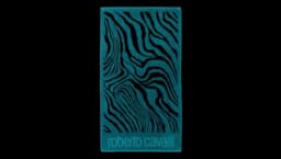 Zebra-Print 2000 Beach Towel - Turquoise Blue