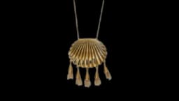 Shell-Charm Necklace - Gold-Tone