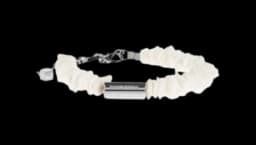 Shell Chain Bracelet - Silver-Tone/White