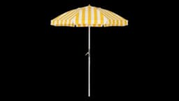 The Club Umbrella - Crew Mimosa Yellow Stripe