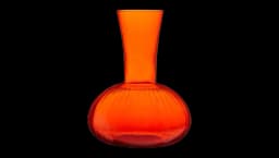 Murano Glass Wine Pitcher - Orange