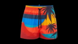 Summer Lovers Sunset Shorts - Flame Red