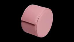 Chromatic Leather Cylindrical Watch Roll - Pink