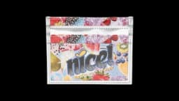Fruit-Print Logo-Print Card Holder - Blue/Multicolor