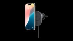 Magnetic Wireless Charging Car Vent Mount (MagSafe Compatible) - Black