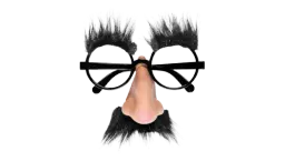 Classic Groucho Glasses with Fake Nose, Fuzzy Eyebrows & Mustache