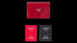 Playing Cards With Leather Case - Scarlet
