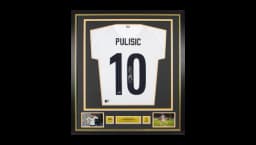 Christian Pulisic Official 2022 World Cup Signed & Framed 2020 Home Shirt