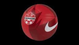 Canada Soccer Pitch Soccer Ball - Red/White