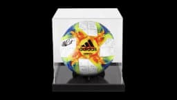 Megan Rapinoe Signed Adidas Conext19 2019 World Cup Football In Acrylic Case