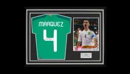 Rafael Marquez Back Signed Modern Home Shirt In Hero Frame: Copa América Edition