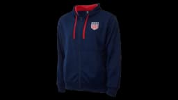 U.S. Soccer Full-Zip Hooded Jacket - Navy/Red