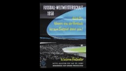 World Cup 1958 German Movie Poster