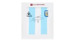 Diego Maradona Signed Shirt - 1986, Home - Gift Box